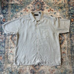Vintage Pineapple Collection Checkered Button-up Shirt Size XL